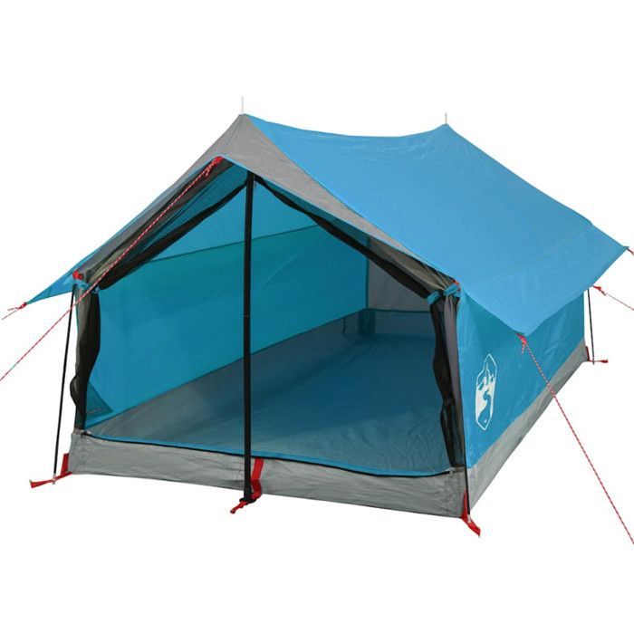 Tienda de campaña vidaXL para 2 personas, azul, 193x122x96 cm, tafetán 185T, 94360
