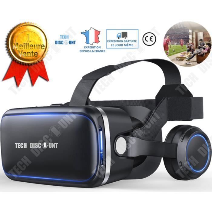 Occhiali VR 3D - Sconto tecnologico - Visore tutto in uno - Lenti ottiche - Audio 3D - Nero