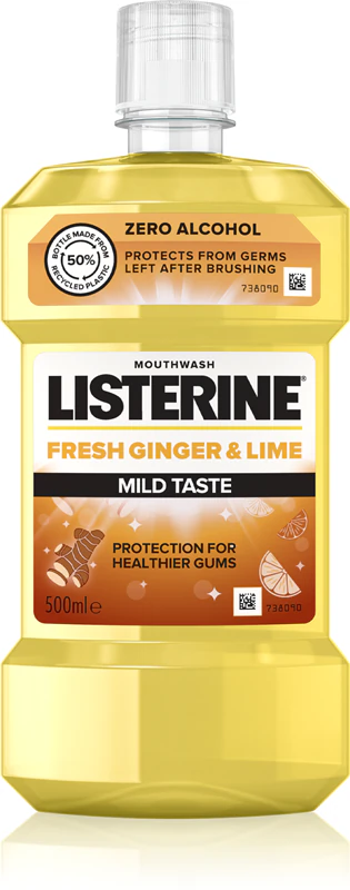Listerine Enxaguante Bucal Refrescante Gengibre Fresco e Lima