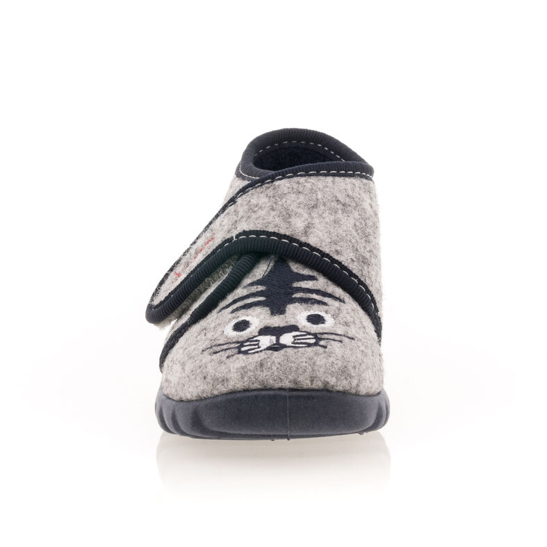 Pantuflas grises para bebé niño