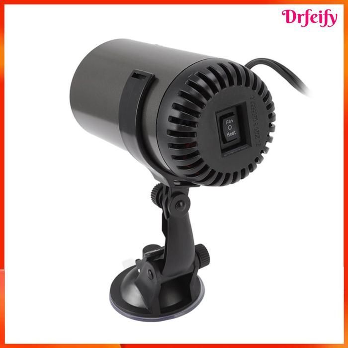 Riscaldatore per auto - AKOZON - Modello per auto - Spina accendisigari 12V/24V - 2 in 1 (riscaldamento/sbrinamento) - Supporto girevole a 360°