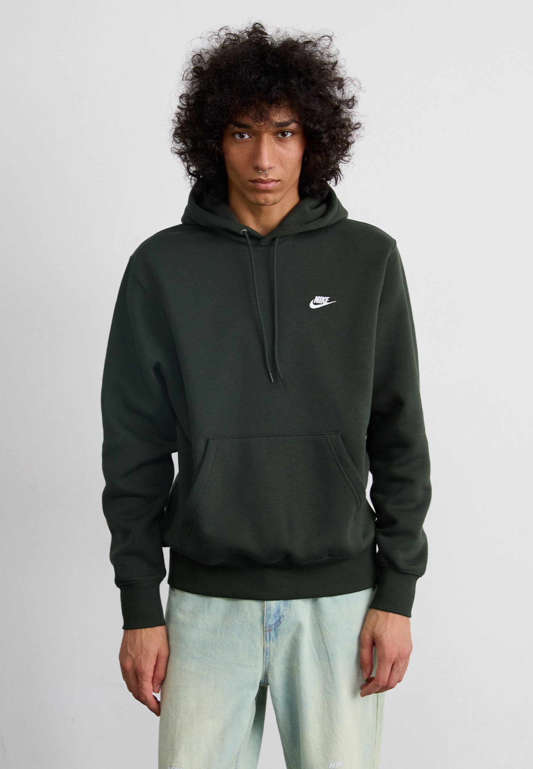 Sweat à capuche Nike Sportswear CLUB - Sequoia