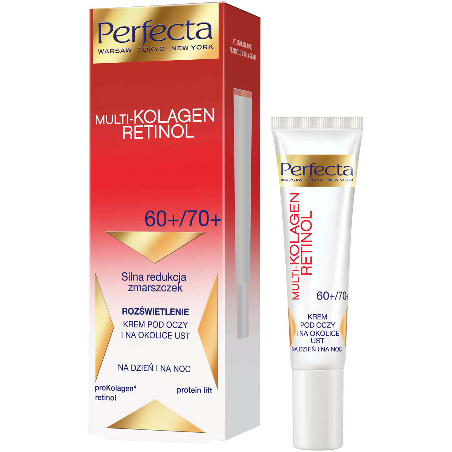 Cremă de ochi și buze Perfecta 15ml Multi-Colagen Retinol
