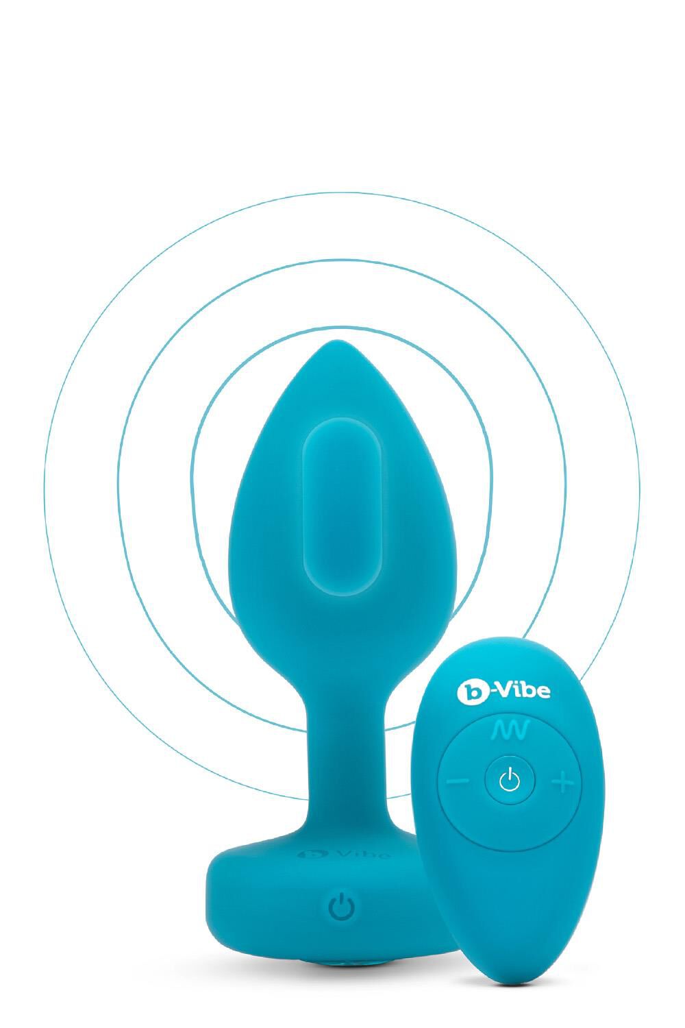 Vibračný kolík B-Vibe, veľkosť S/M, modrý