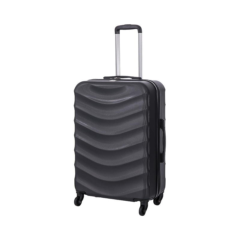 iGo koffer 67 cm zwart, golfvormig