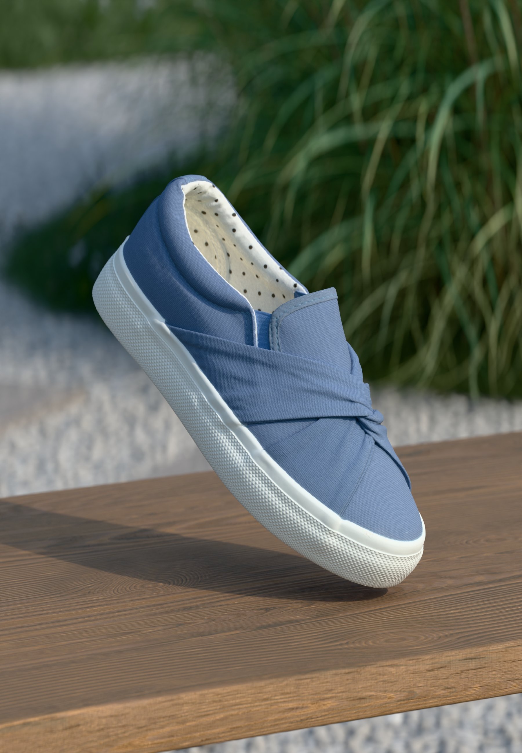 Anna Field Slip-ons – hellblau