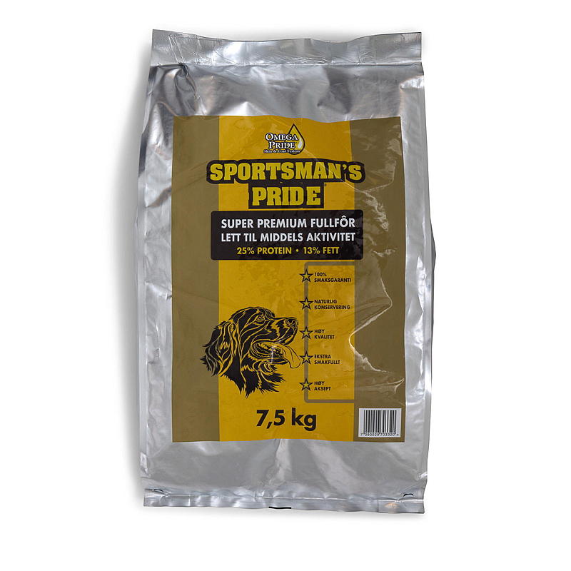 Sportsmans hundfoder 7,5 kg lätt/medel aktivitet, Sportsmans Pride