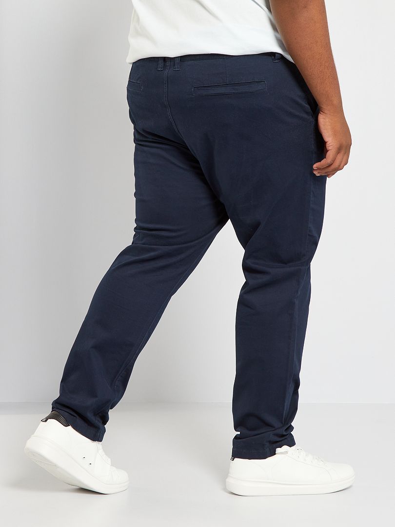 Calça chino de corte regular tamanho L34 - azul