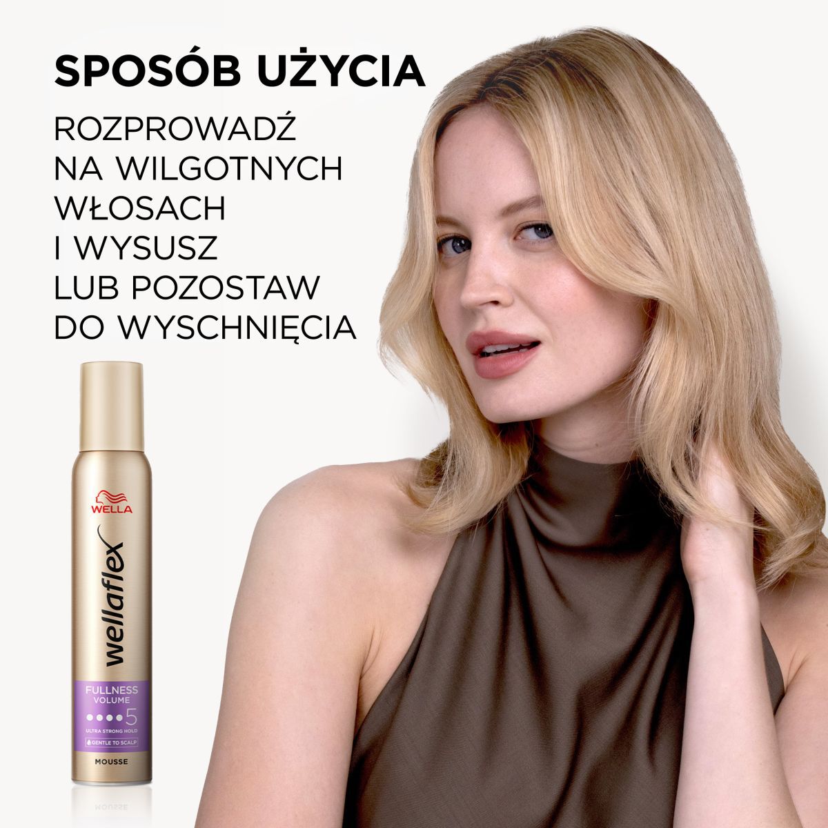 Mousse capillaire Wella 200 ml Volume pour cheveux fins