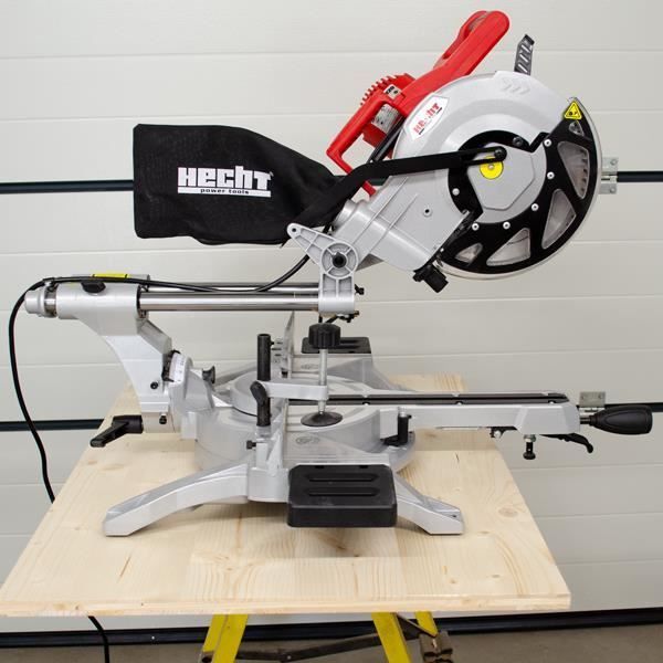 Sierra ingletadora HECHT 820 - 2350 W - 4000 rpm - Láser integrado