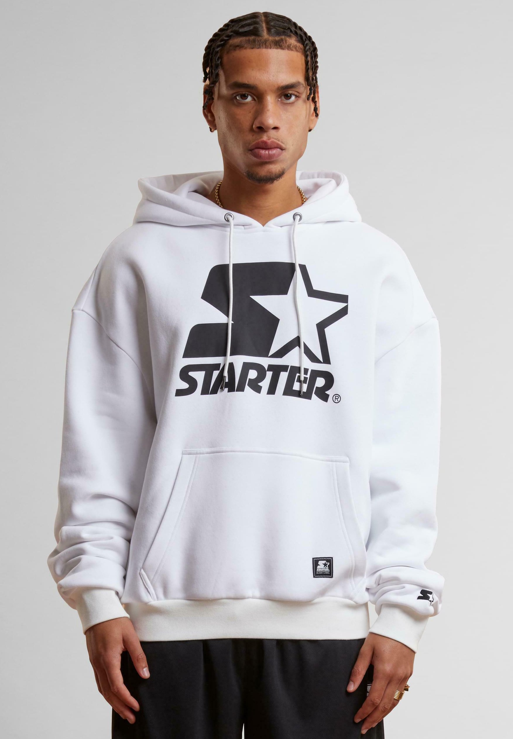 Moletom com capuz Starter LOGO - branco
