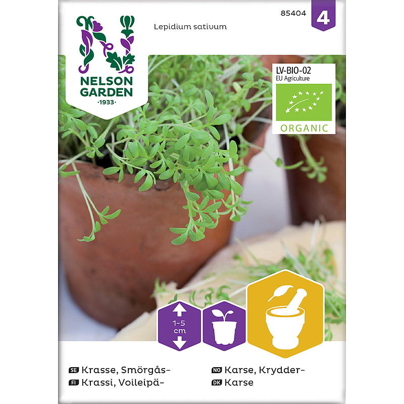 Nelson Garden waterkerszaden, biologisch
