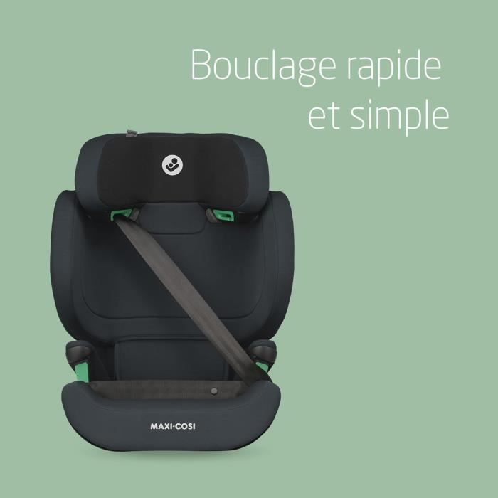 MAXI-COSI Rodifix M I-Size, Siège auto Isofix Groupe 2/3, Rehausseur voiture, Evolutif, de 15 à 36kg, de 3,5 à 12 ans, Basic grey