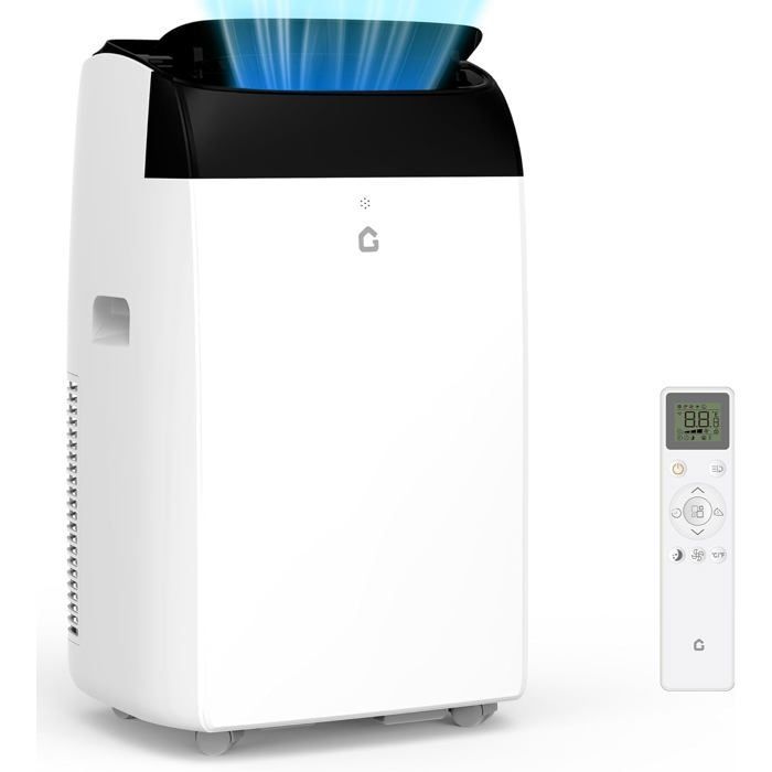 Aire acondicionado portátil 4 en 1 de 12000 BTU – 45 L/día – Silencioso