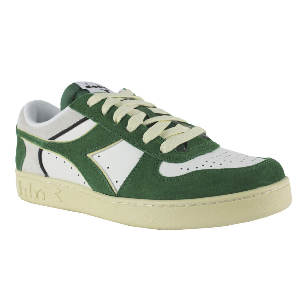 Zapatillas Diadora Magic Basket Niski Zamsz Skóra 501.178565 01 C1912 Amazon/biały