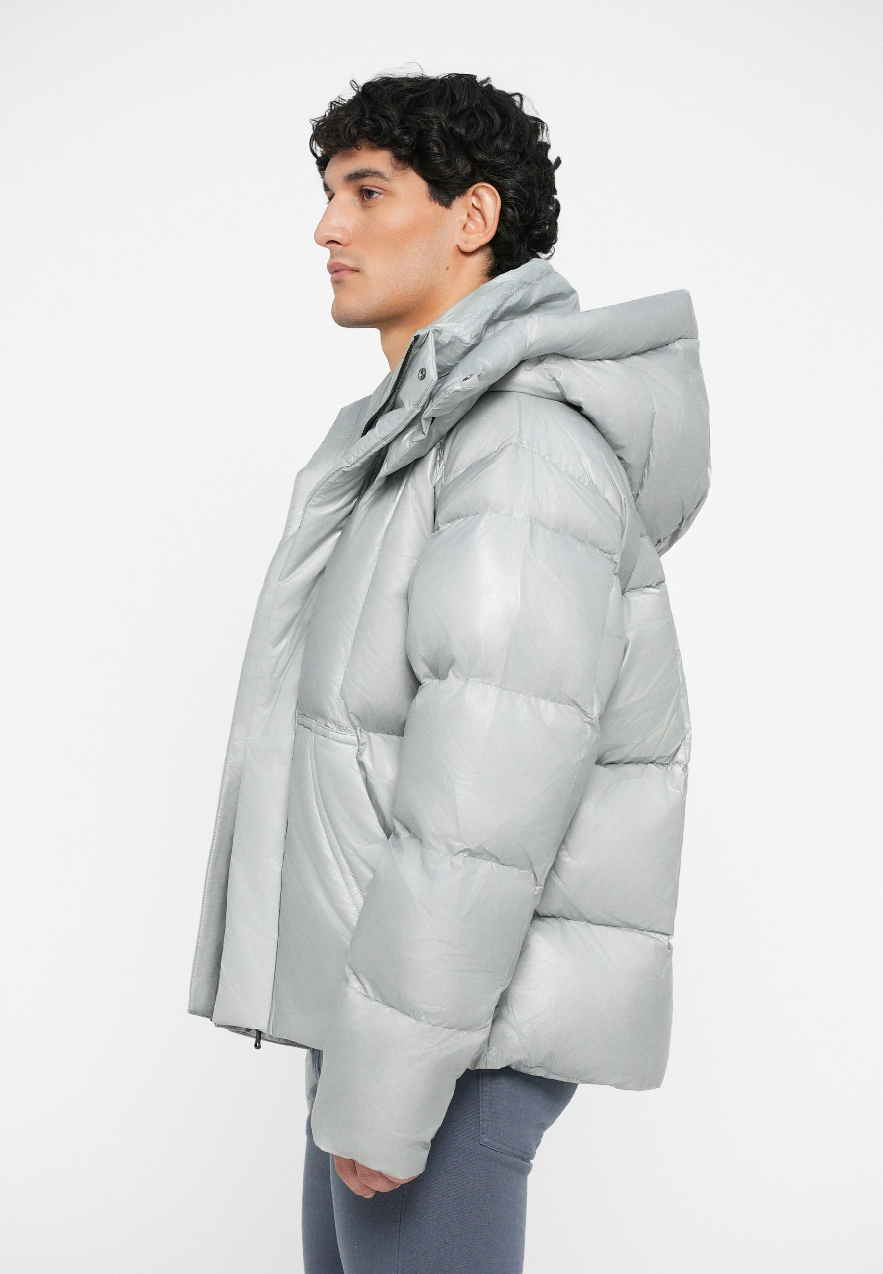 J.LINDEBERG KADE JACKET - Donsjack - lichtgrijs