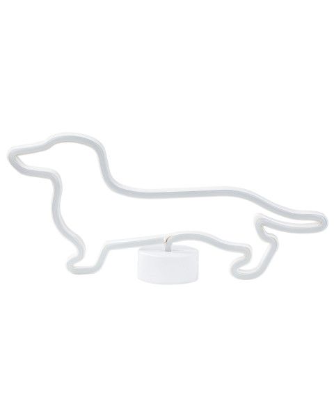 Dekoracyjny neon LED lampka pies jamnik