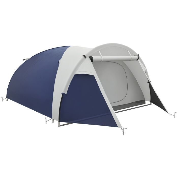Kampeertent - Outsunny - Lichtgewicht, geventileerde koepeltent voor 3/4 personen, eenvoudig op te zetten, inclusief draagtas - Oxford-stof - 320x240x130cm