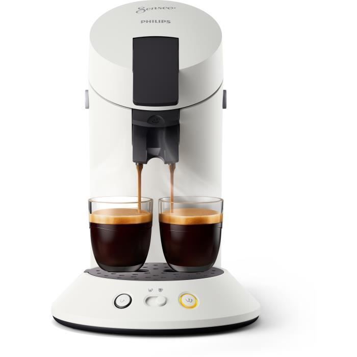Philips SENSEO ORIGINAL+ Pod-koffiezetapparaat CSA210/11, Aroma Booster, Intensiteitsselector, 1 of 2 kopjes, Titaanwit
