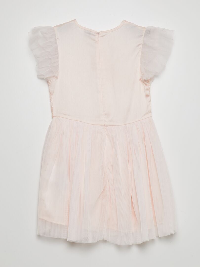 Vestido de fiesta midi con lentejuelas - ROSA