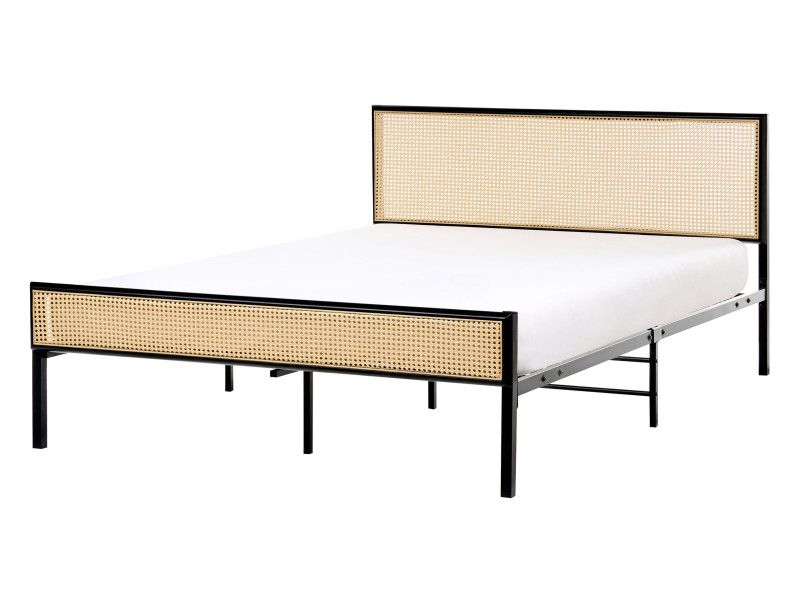 Łóżko metalowe 140x200 czarne