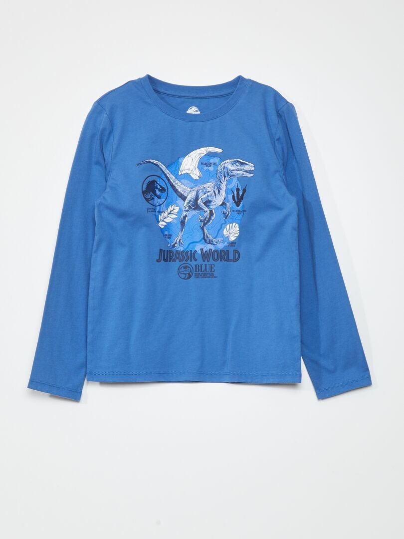 Conjunto de pijama 'Jurassic World' com camiseta e calça - AZUL