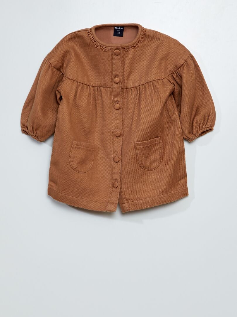 Vestido em Tencel - MARROM