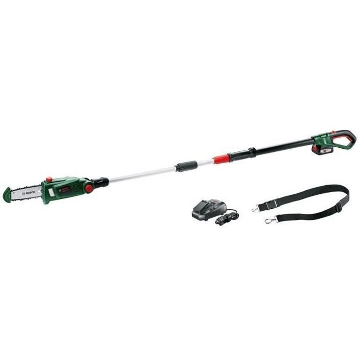 Forbici da potatura a batteria Bosch - UniversalChainPole 18 (fornite con 1 batteria da 18V-2.5Ah, lunghezza di taglio: 15 cm)