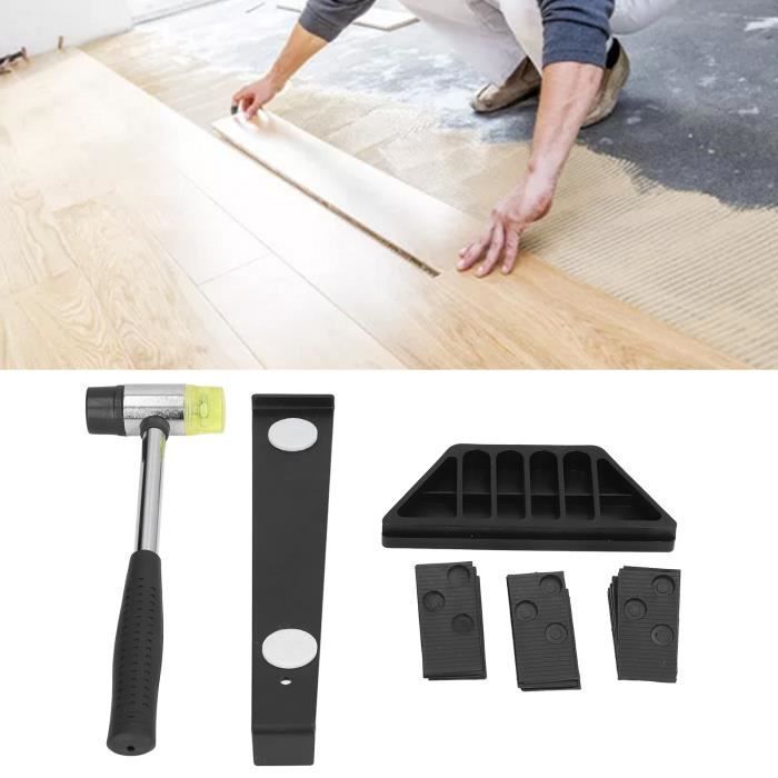 Vvikizy outil de montage de parquet Kit d'installation de parquet stratifié, bricolage, outil de montage de sol en bois deco pack