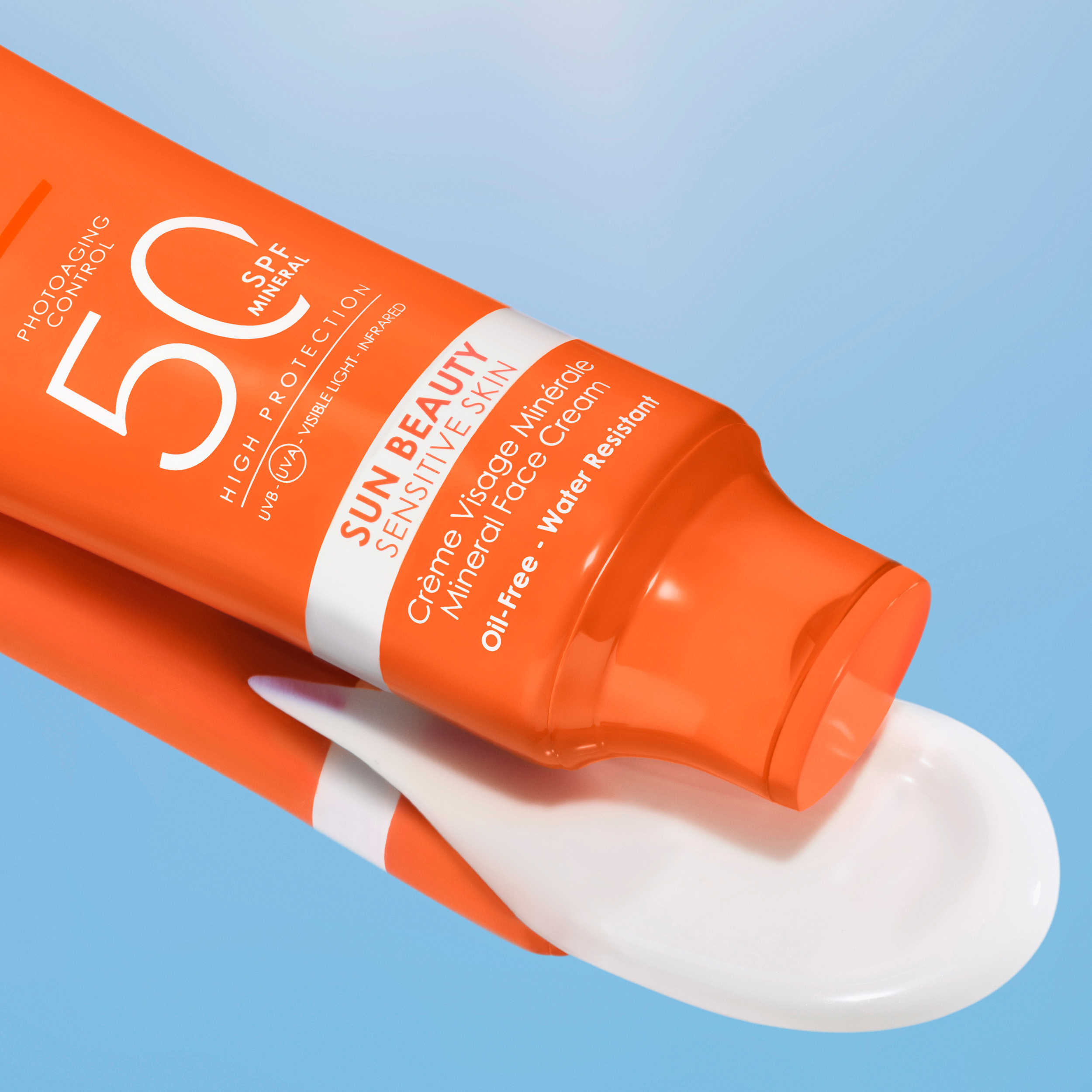 Sun Beauty minerālu sejas krēms jutīgai ādai ar SPF 50 Sejas aizsardzība