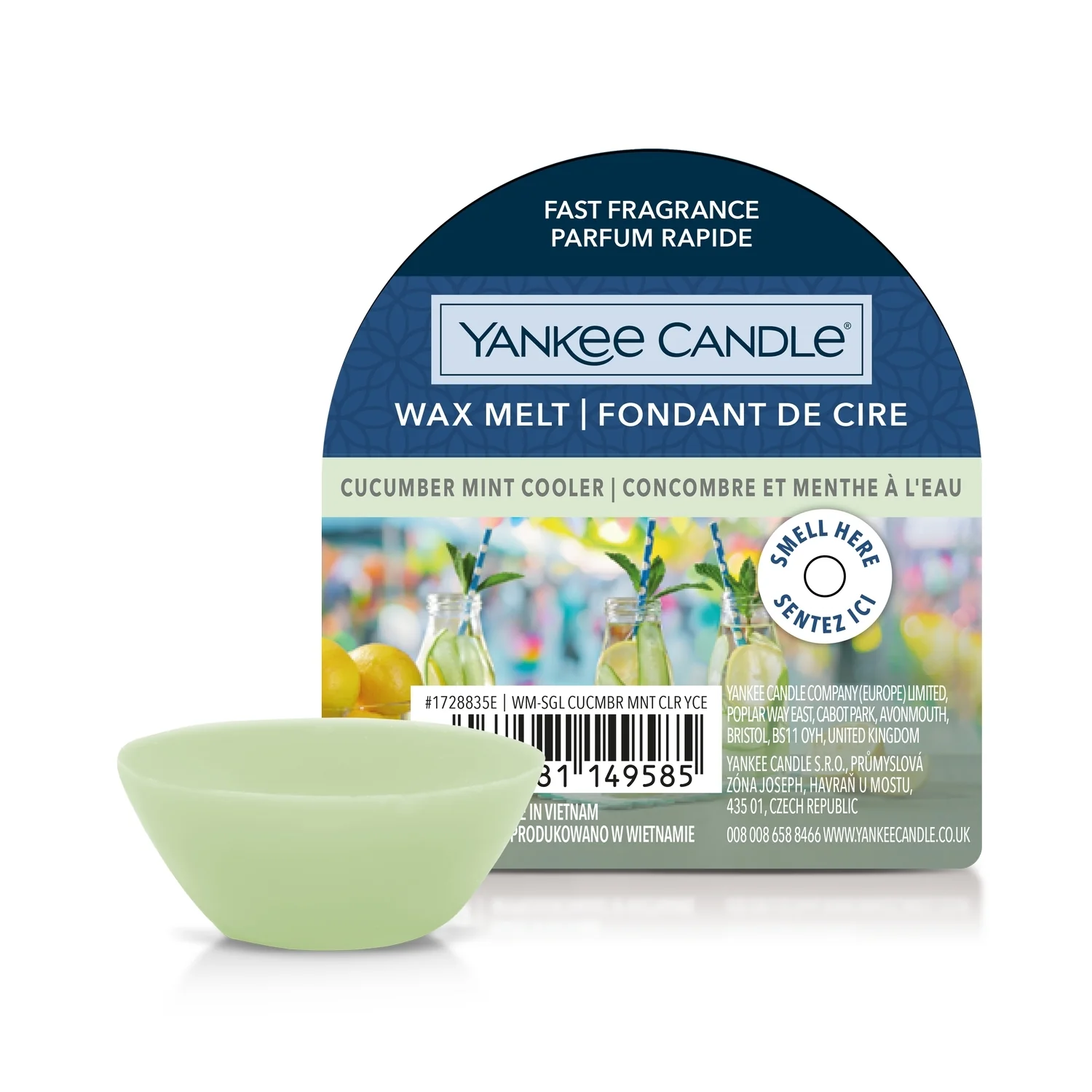 Wax Melts Cucumber Mint Cooler - Candela Profumata