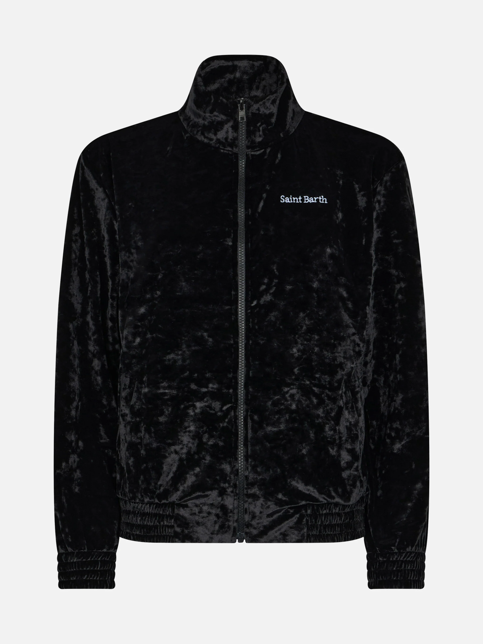 Miriam damessweatshirt in zwarte chenille