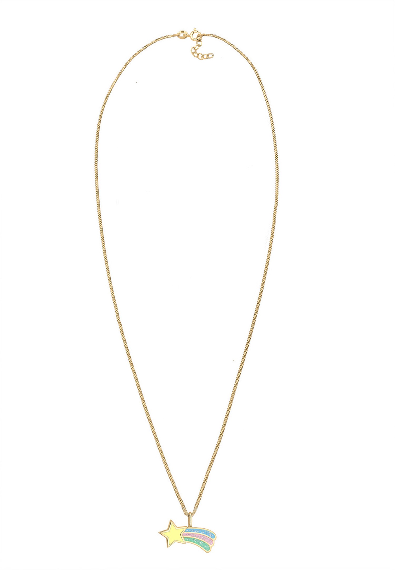 Elli Femme Pendentif Étoile Filante Multicolore - (925/1000) Argent