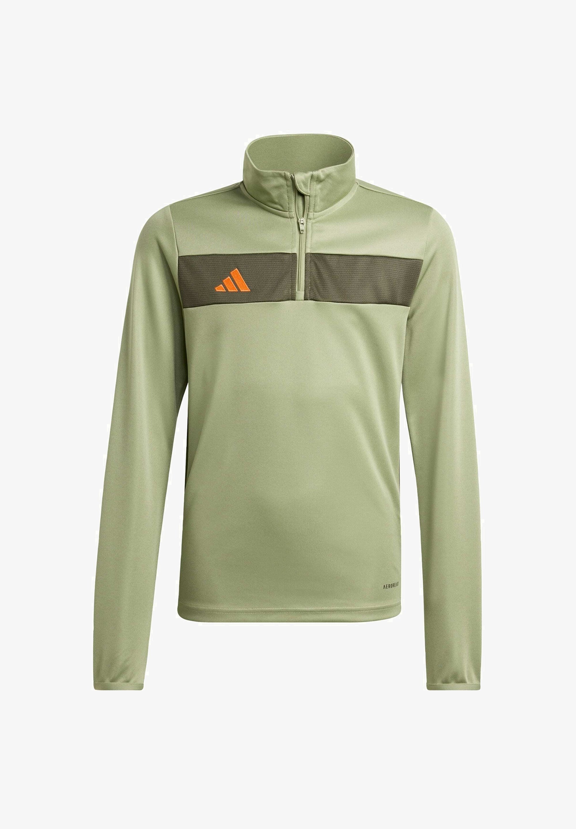 adidas Performance TIRO ES Y - Bluzka z długim rękawem - zielony namiot nocny ładunek pomarańczowy