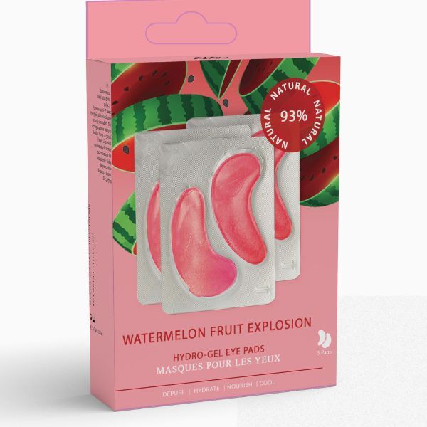 Gel hidroizolant pentru ochi Vegan By Happy Skin cu pepene verde x 3 bucăți