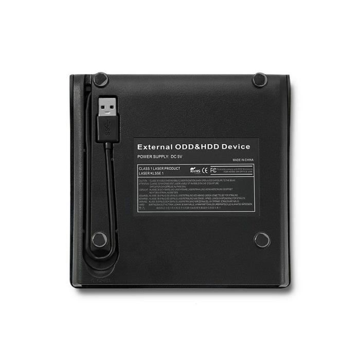 Gabinete para unidade óptica Qoltec USB 3.0 12,7 mm SATA - 5901878518671