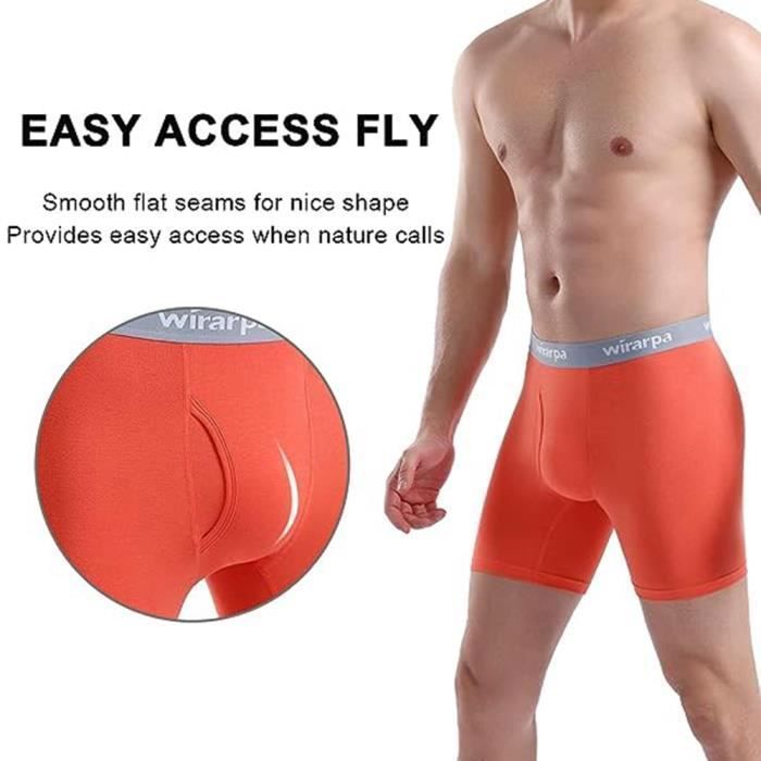 Caleçon Homme en Coton Confortable - MOBIGARLAN XH429 Noir