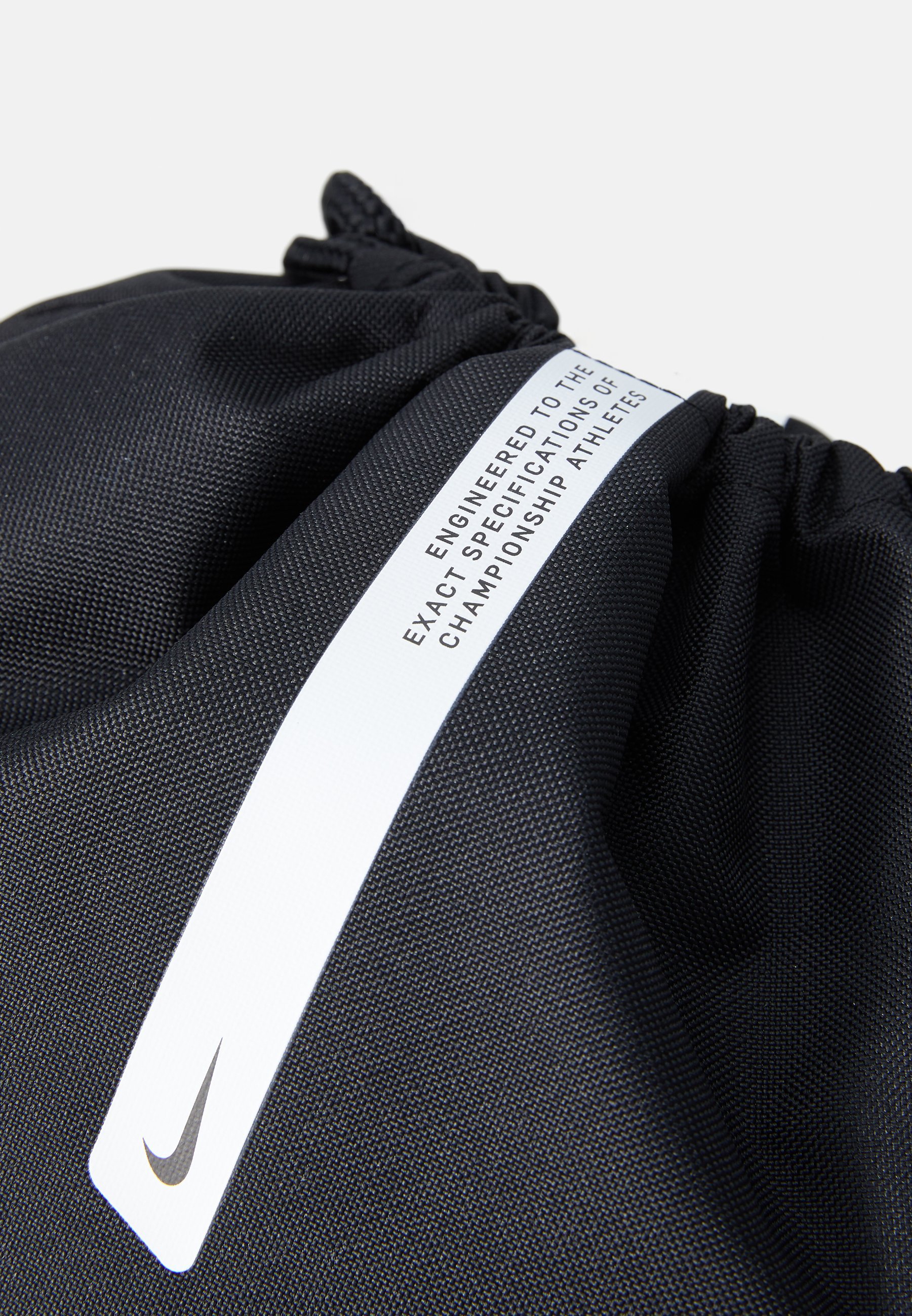Nike Performance NK ACDMY GMSK - Sporttas met trekkoord - zwart/wit