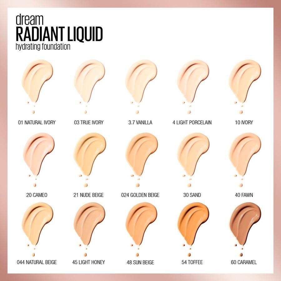 Maybelline Foundation Dream Radiant Liquid - 1 unidad