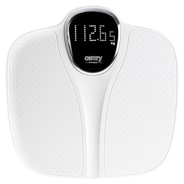 High-Precision Digital Bathroom Scale 180 kg, LCD Display, Automatic Shut-Off, Briebe SC1125W, White