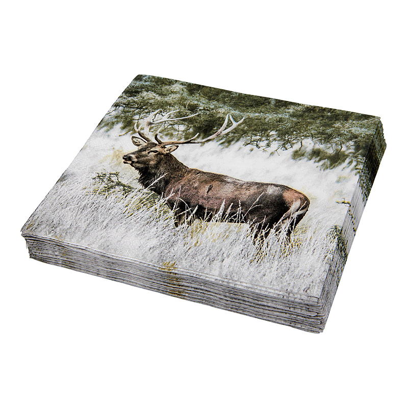 Servilletas ecológicas Vie, paquete de 20 unidades, 33x33 cm, Invierno