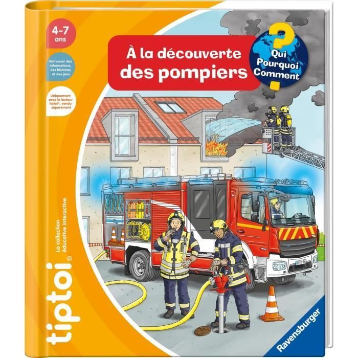tiptoi®, Libro interactivo, Descubriendo a los bomberos, Para mayores de 4 años, 13099015, Ravensburger