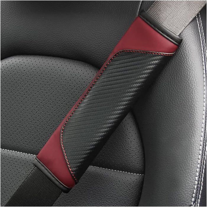 2 protège-épaules pour ceintures de sécurité auto - Protections de ceinture pour enfants et adultes - Protections de ceinture