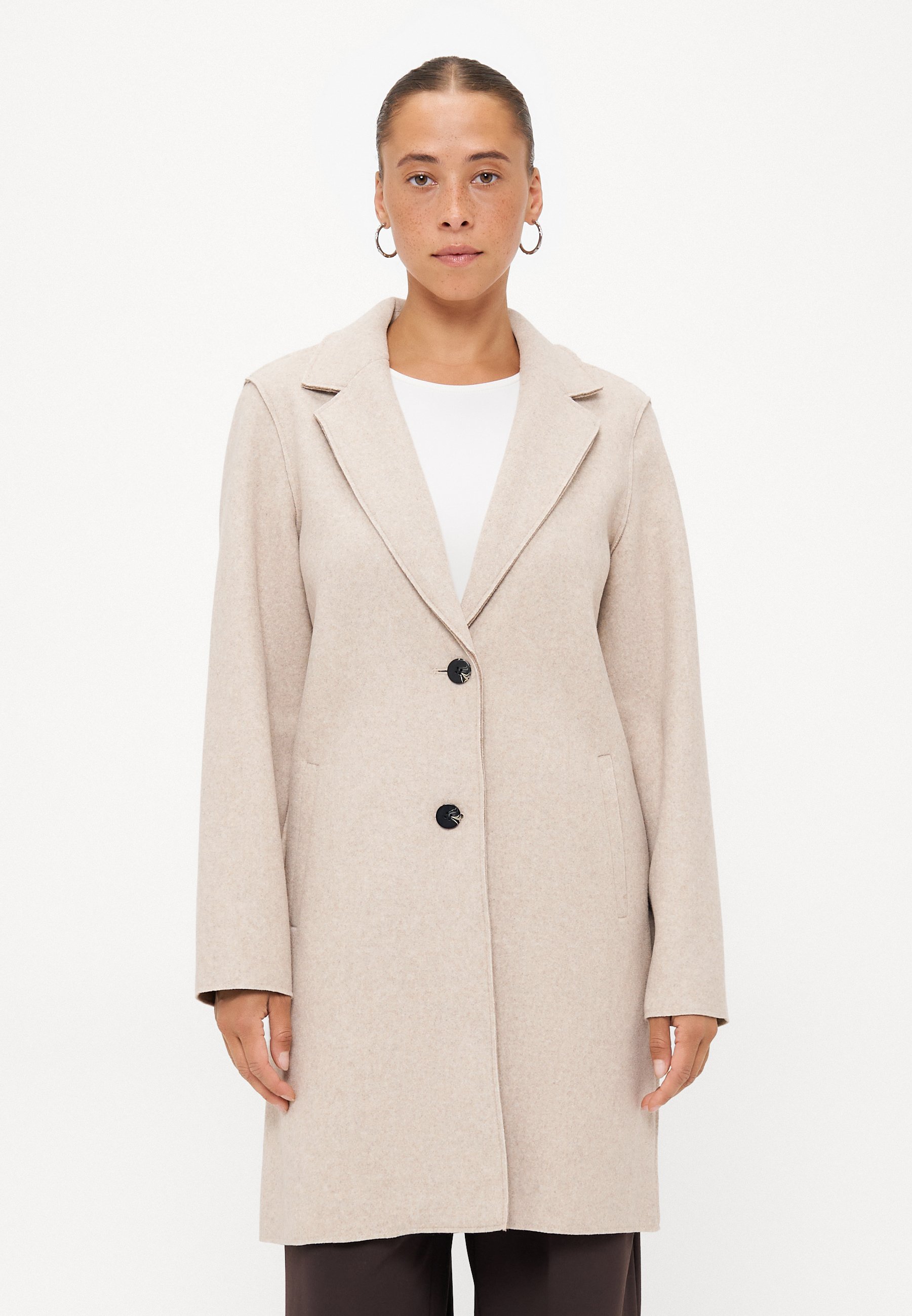 ONLY Petite ONLCARRIE BONDED COAT - Cappotto classico - hummus melange