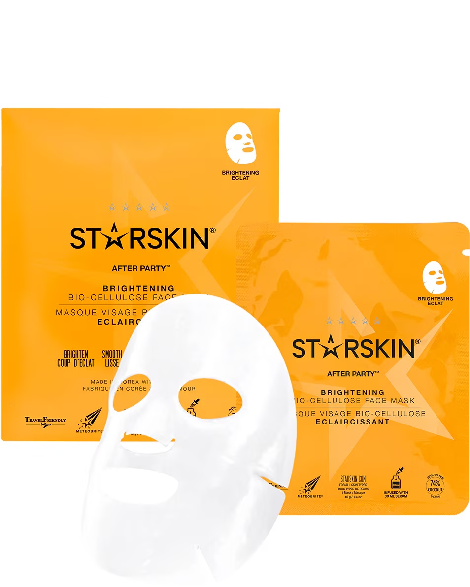 MASCA DE FAȚĂ ILUMINARE CU BIOCELULOZĂ STARSKIN ESSENTIALS AFTER PARTY™