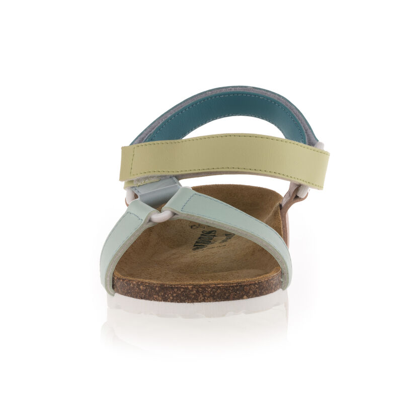 Sandalias azules para mujer / Zapatos de punta abierta