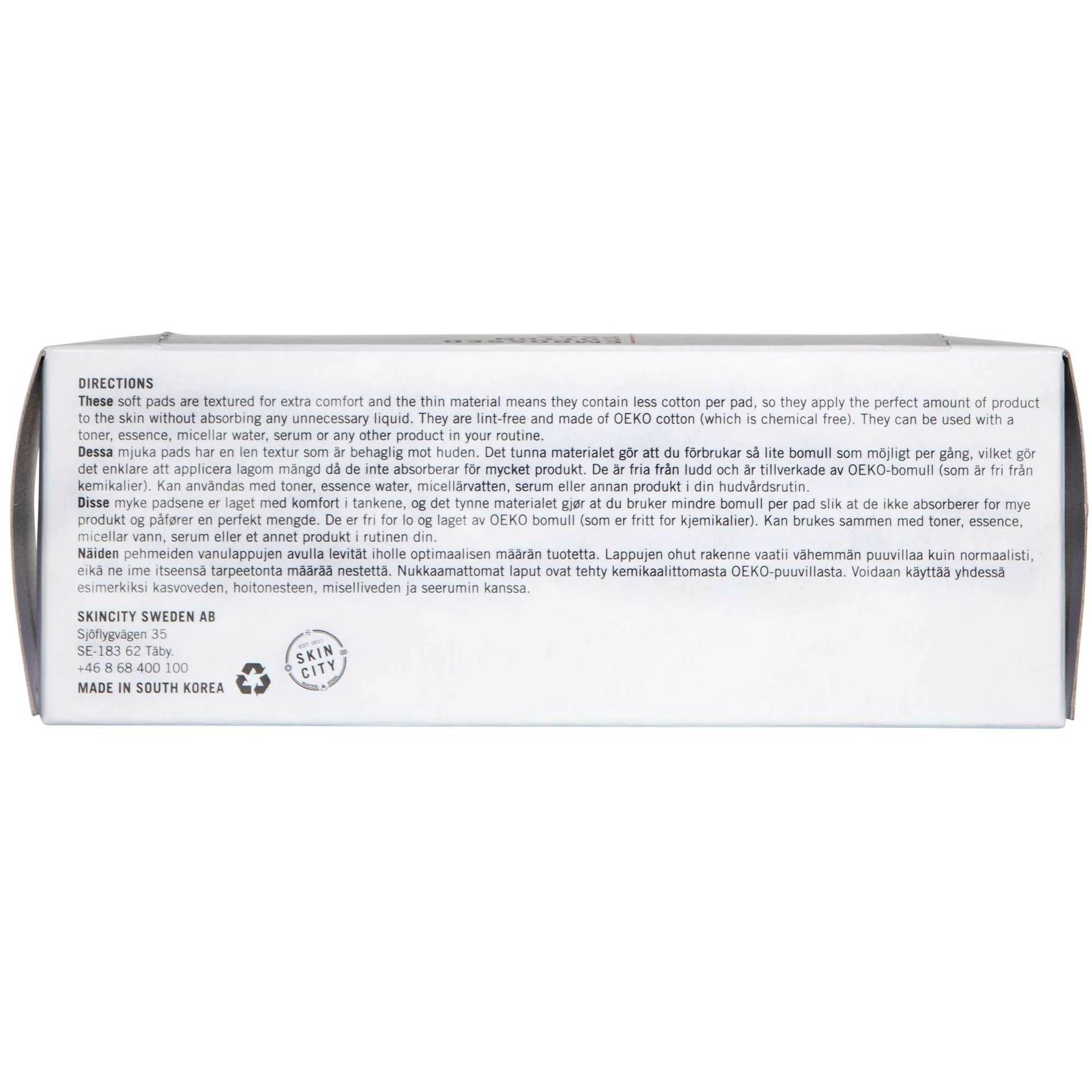 Dombornyomott Vattakorongok 100 db - Skincity Skincare