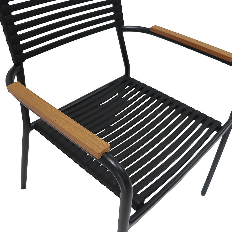 Staplingsstol Stål med plastsits/rygg, Fyn