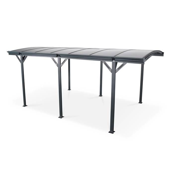 Carport aluminium et polycarbonate 15m² LE MANS