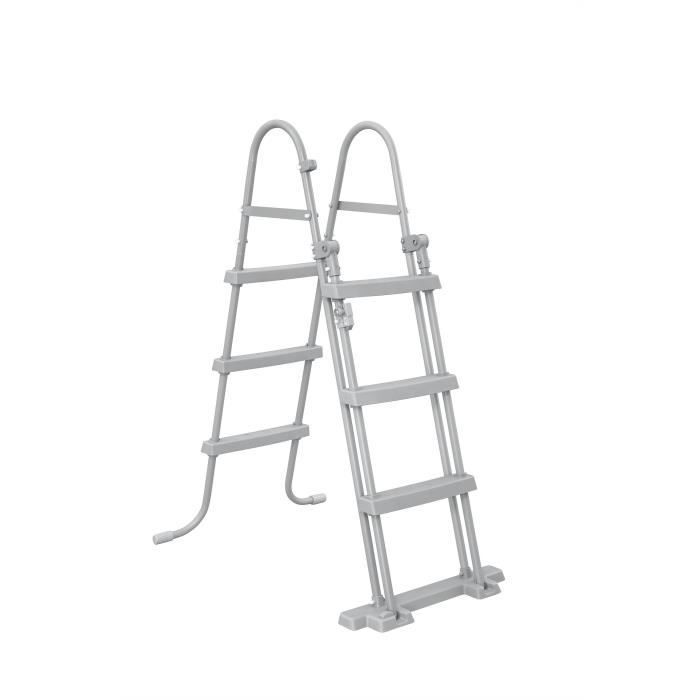Kit de piscina tubular elevada BESTWAY - Steel Pro MAX™ - 427 x 250 x 100 cm - Ovalada (filtro de cartucho, escalera, cubierta, 1 cartucho)